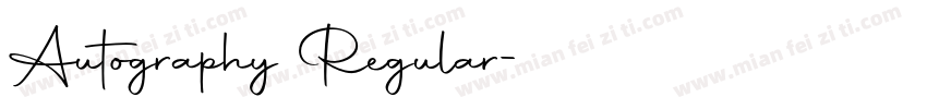 Autography Regular字体转换